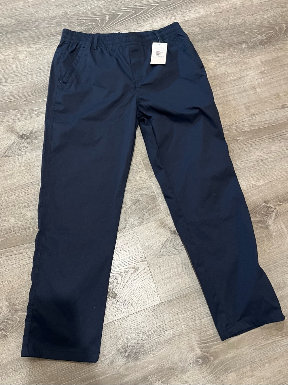 Men's Navy Easetactic Tactical Stretch Chinos with Elastic Waist